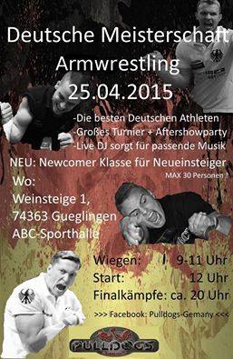 28. Deutsche Armwrestling-Meisterschaft 2015